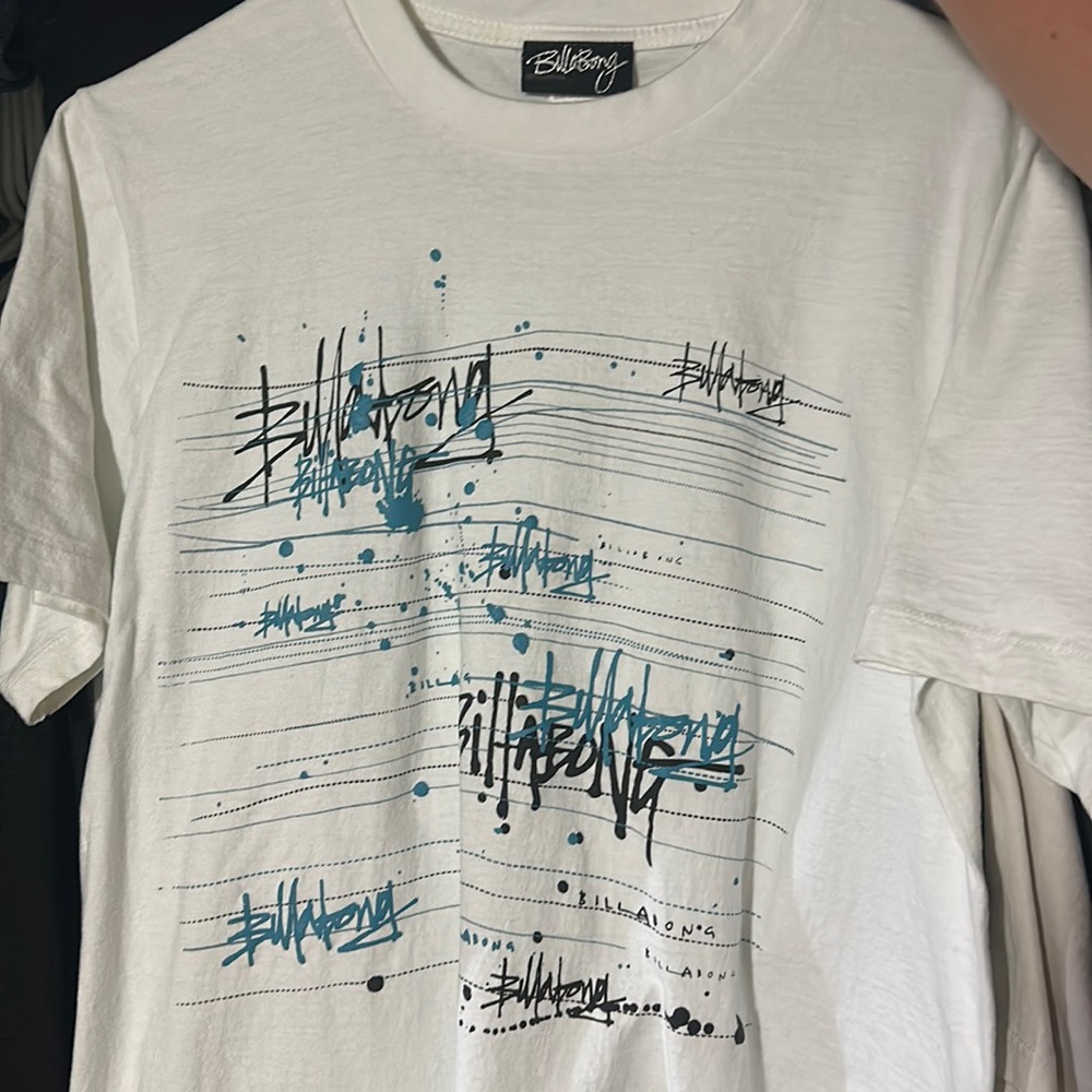 Mens size L white Billabong shirt